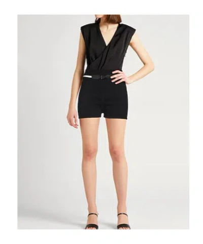 Max Mara With Belt Knitted Shorts In Black