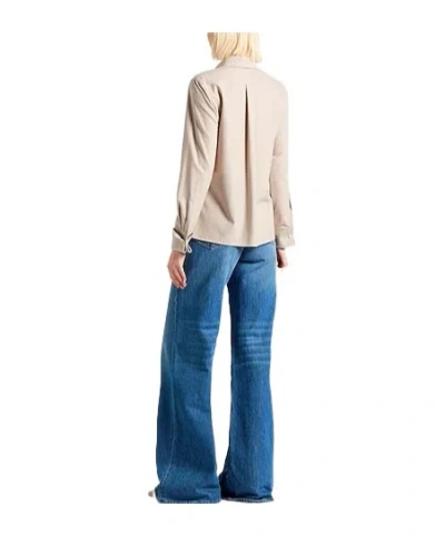 Max Mara Plain Colour Shirts In Neutral