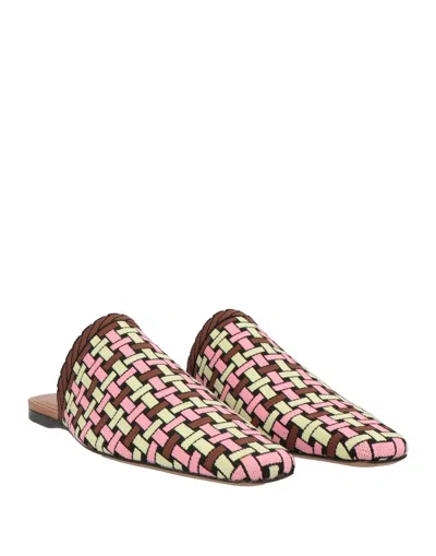 Marni Jacquard Slippers In Brown