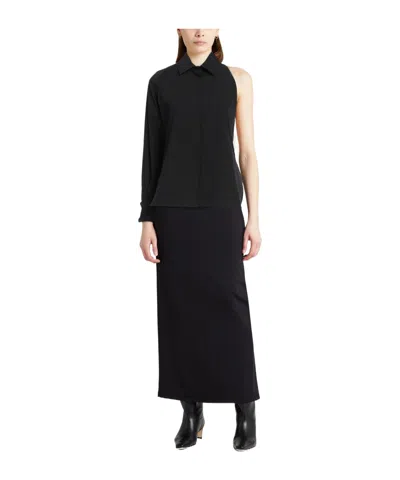 Max Mara Solid Colour Shirts In Black