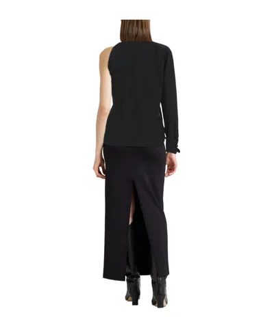 Max Mara Solid Colour Shirts In Black