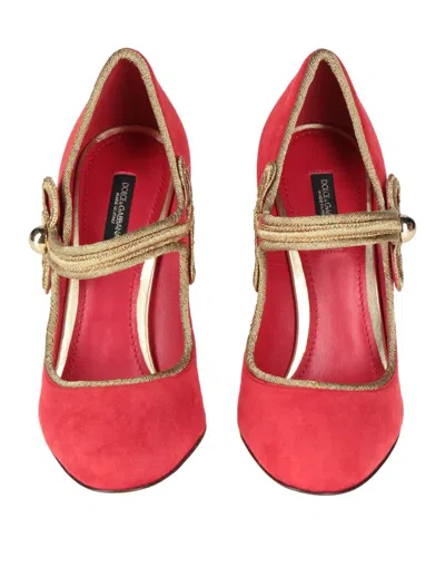 Dolce & Gabbana Solid Color Courts In Red