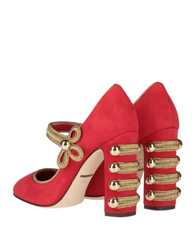 Dolce & Gabbana Solid Color Courts In Red