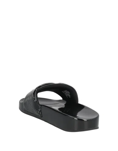 Tory Burch Two-tone Flat Slippers In Black