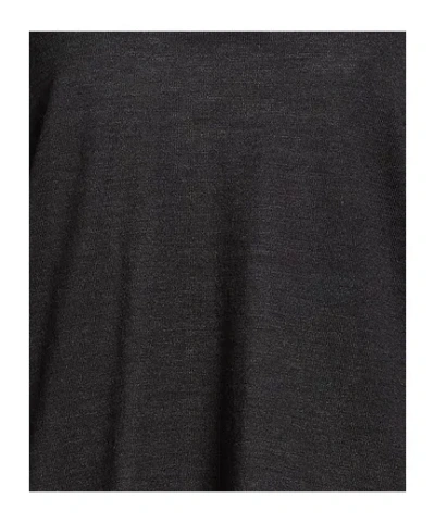 Max Mara Solid Lightweight Wool Knit Top In Black