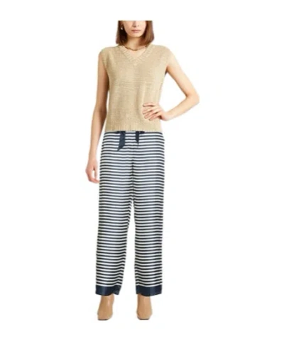 Max Mara Striped Wide-leg Pants In Multi