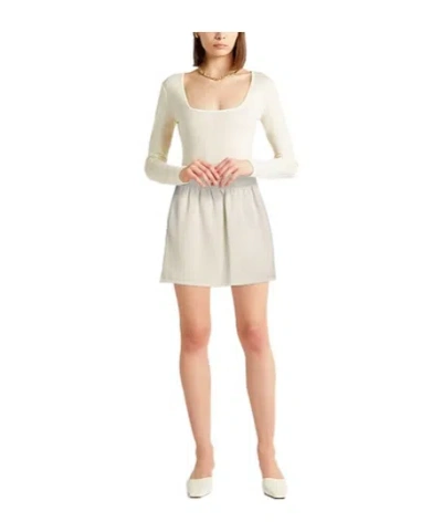 Max Mara Solid-color Flared Skirt In White
