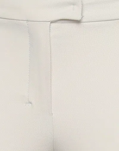 Max Mara Solid Color Twill Stretch Pants In White