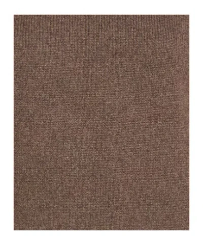 Rick Owens Solid Color Knit Sweatshirt In Brown