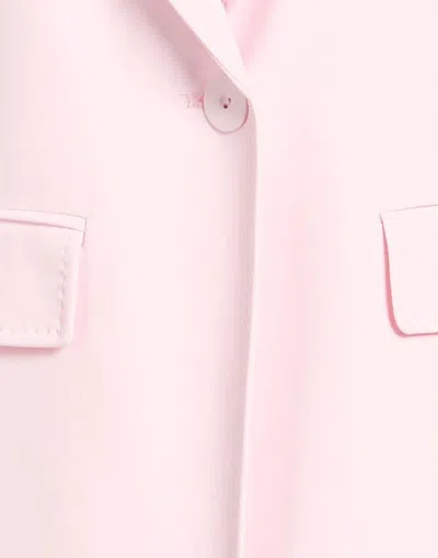 Max Mara Minimalist Single- Blazer In Pink