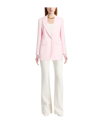 Max Mara Minimalist Single- Blazer In Pink
