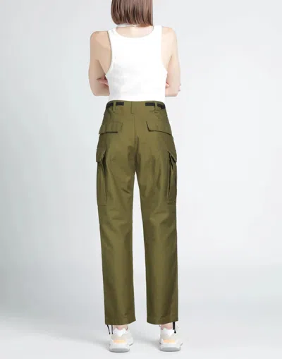 Rag & Bone Plain Color Drawstring Cuff Cargo Pants In Green