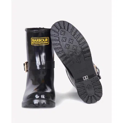 Barbour Short Warm Rain Boots In White