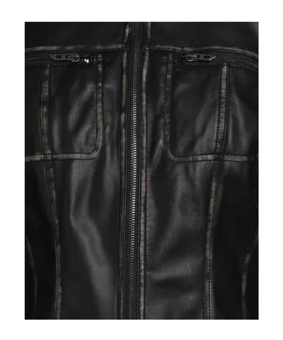 Diesel Biker Jacket In Black