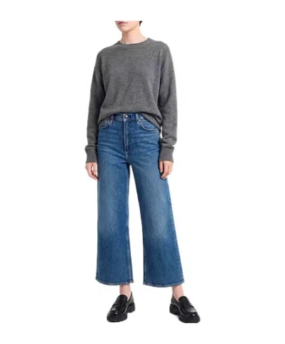 Rag & Bone Medium Blue Straight-leg Jeans In Blue