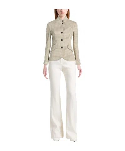 Rag & Bone Slade Houndstooth Cotton-blend Blazer In Gray