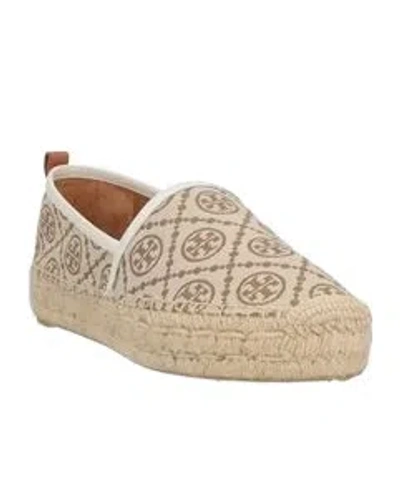 Tory Burch Logo-print Espadrilles In Neutral
