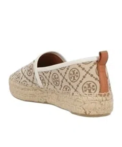 Tory Burch Logo-print Espadrilles In Neutral