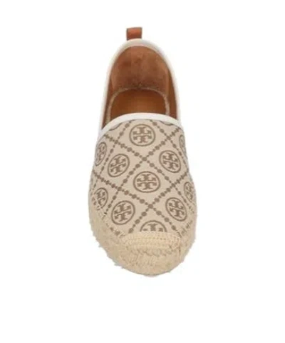 Tory Burch Logo-print Espadrilles In Neutral