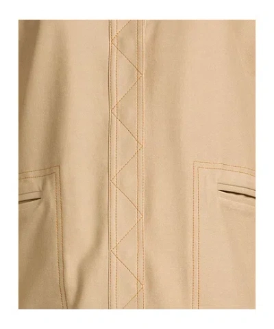 Max Mara Solid Long-sleeve Jacket In Brown