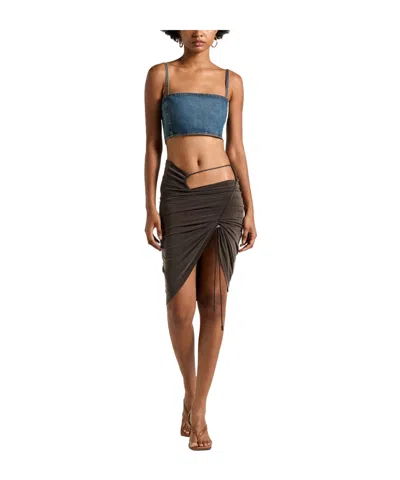 Jacquemus Mini Skirts In Brown