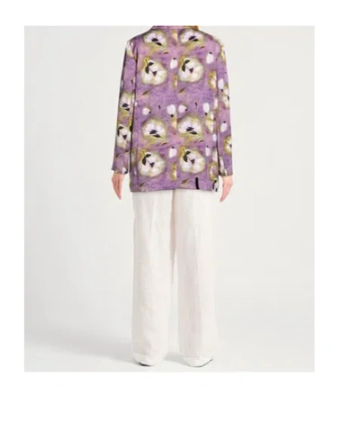 Maxco. Single-breasted Suit Jacket In Purple