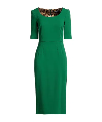 Dolce & Gabbana Minimalist Solid Knit Sweater In Green