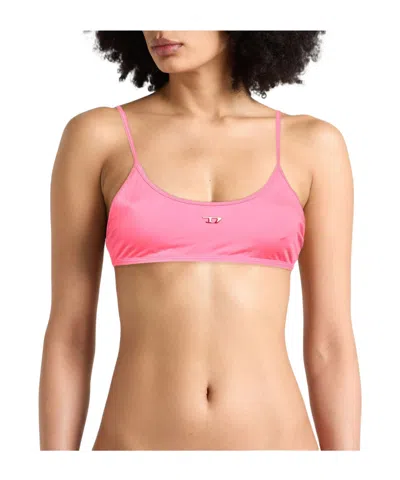 Diesel Solid Color Bikinis In Pink