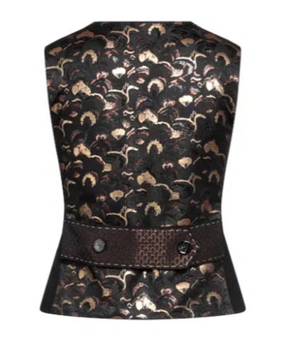 Dolce & Gabbana Doublebreasted Sleeveless Jacket In Black