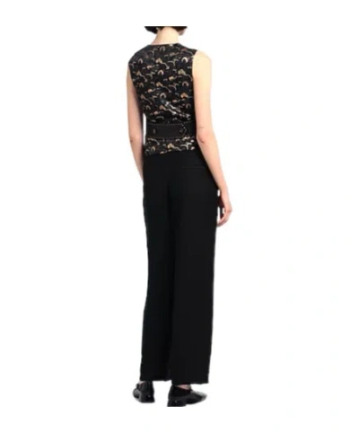 Dolce & Gabbana Doublebreasted Sleeveless Jacket In Black