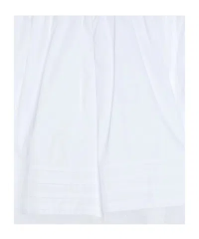 Dolce & Gabbana Solid Lace Shorts In White