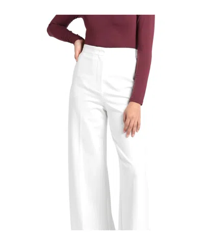Max Mara Maxmara Studio Gary Trousers In White