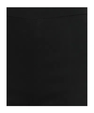 Max Mara Studio-inspired High-waist Flared Trousers With Pressed Pleats In Black