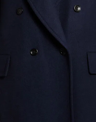 Max Mara Double-breasted Coat In Blue