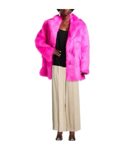 Maxco. Solid Color Straight-leg Pants In Nude