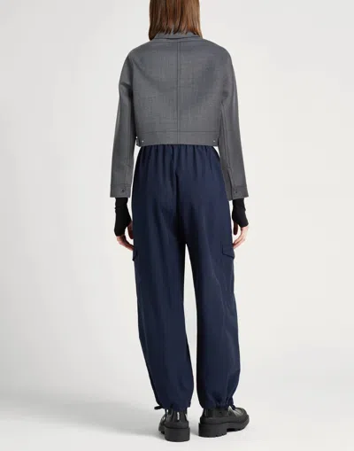 Maxco. Simple Long-sleeve Coat In Gray