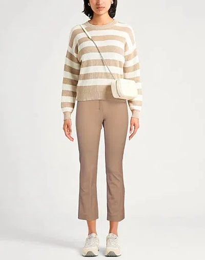 Max Mara Simple Bootcut Pants In Neutral