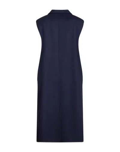 Marni Single-breasted Coat In Blue