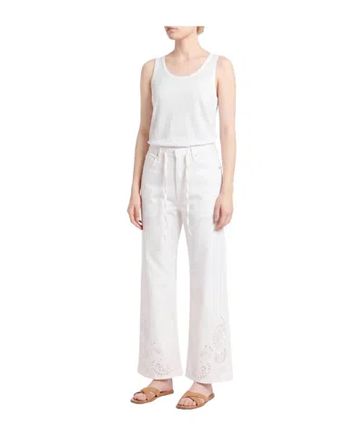 Rag & Bone Solid Color Straight-leg Trousers In Pink