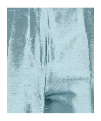 Max Mara Plain Simple Casual Pants In Blue