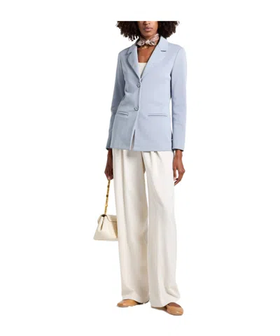 Max Mara Single-breasted Blazer In Blue