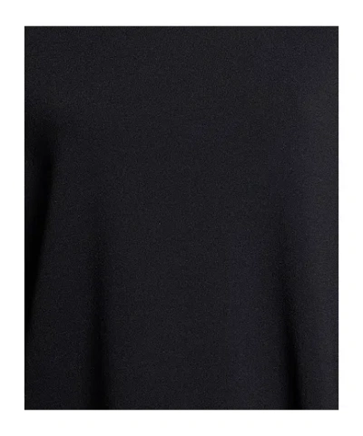 Max Mara Solid Knit T-shirt Dress In Black