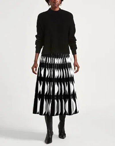 Max Mara Solid Color Knit Long-sleeve Top In Black
