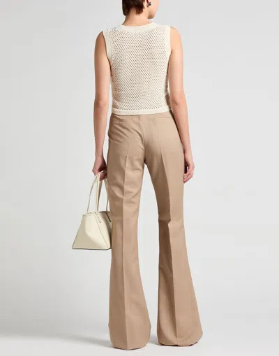 Sportmax Plain Colour Flared Trouser In Multi