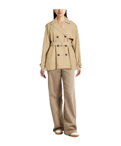 Rag & Bone Double Breasted Pea Coat In Transparent