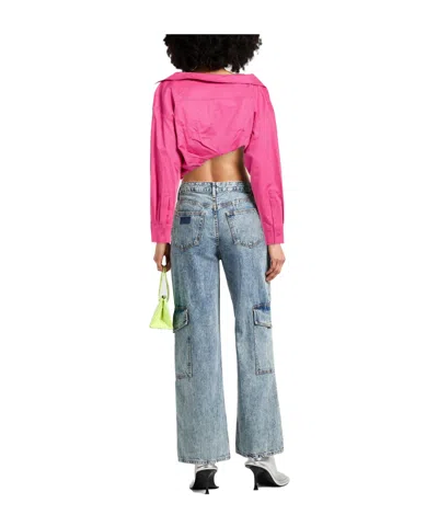 Jacquemus Minimal Solid Shirt In Pink