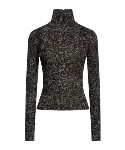 Max Mara Azulene Wool And Cashmere Turtleneck Sweater In Gray