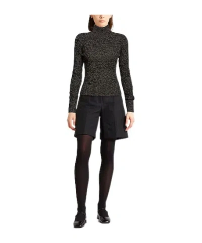 Max Mara Azulene Wool And Cashmere Turtleneck Sweater In Gray