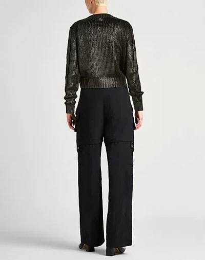 Diesel Cable Knit Crewneck Sweater In Black