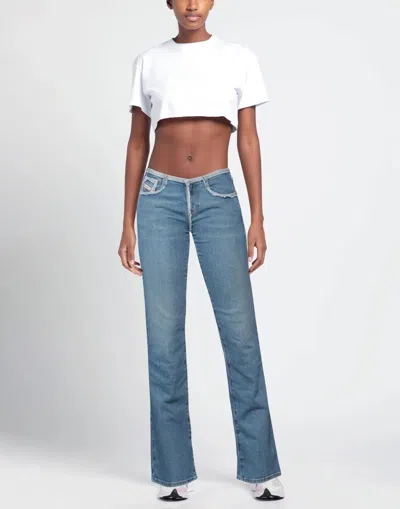 Diesel Denim Bootcut Jeans In Nude